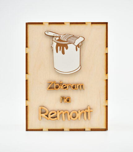Skarbonka drewniana - Zbieram na remont