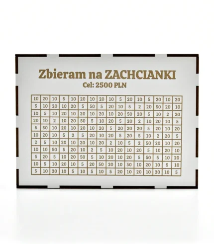 SKARBONKA WYKREŚLANKA Z GRAWEREM, SW5- ZBIERAM NA ZACHCIANKI